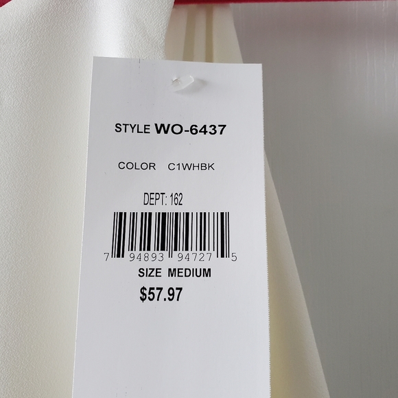 WOMENS WHITE/BLACK HALTER JUMPSUIT - Picture 5 of 12